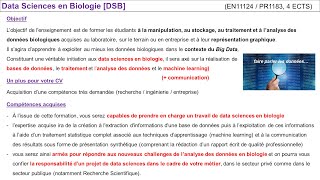 Cours introductif de l'UE Data Sciences en Biologie du L3S6 (Université Paris-Saclay)