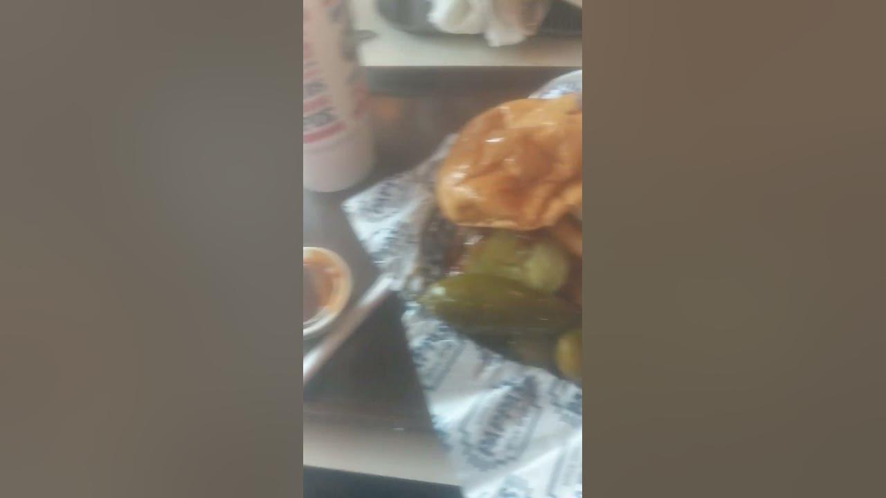 Pappas Bbq Brisket Burger Combo YouTube