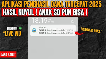 APLIKASI PENGHASIL DANA TERCEPAT 2025 - CARA MENGHASILKAN UANG DARI INTERNET - GAME PENGHASIL UANG