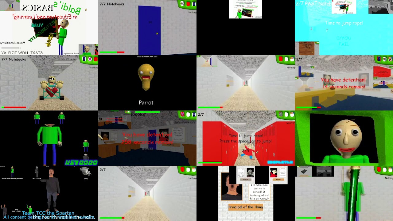 Baldi's Basics Sparta Remix Superparison