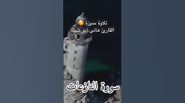 تلاوة مميزة القارئ هانى ابو شيتة سورة النازعات