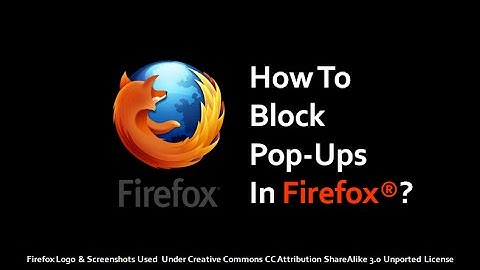 How to Block Pop-Ups in Firefox