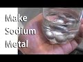 Faire du sodium mtal en utilisant des produits chimiques domestiques sans electrolyselectrolyse