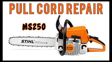 Pull Cord Repair On Stihl MS250 Chainsaw