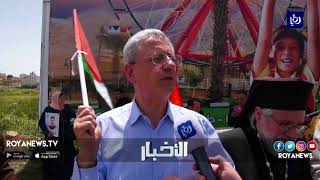الاحتلال يقمع تظاهرة مركزية في مدينة البيرة المحتلة في يوم الأسير الفلسطيني - (17-4-2018)