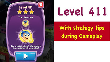Inside Out Thought Bubbles Level 411 Tips and Strategy Gameplay Walkthrough
