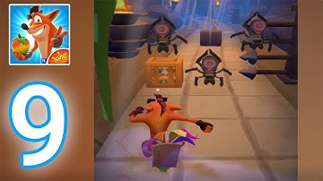 Crash Bandicoot: On The Run! - Gameplay Walkthrough Part 9 - Frosty Araknid Defeated