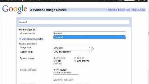 Searching for Creative Commons images in Google