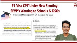 F1 Visa CPT Under New Scrutiny SEVP s Aug 2026 Warning to Schools When CPT Is Valid When It s Not