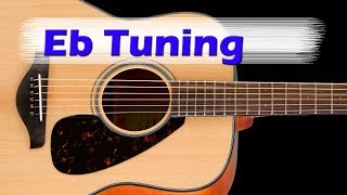 eb guitar tuning - half step down e a d g b e