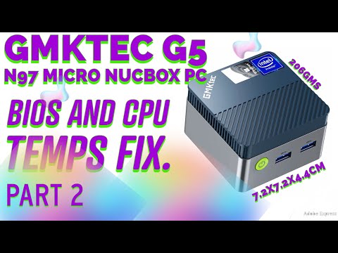 GMKtec G5 Micro N97 TINY NUCBOX BIOS Update & Show/Fix CPU Throttling {Part 2 of ...}