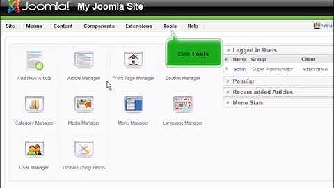 How to use the mass mail system in Joomla