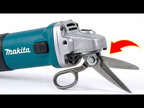 Very Few People Know This Secret! Attach Scissors to Your Angle Grinder and See What Happens!