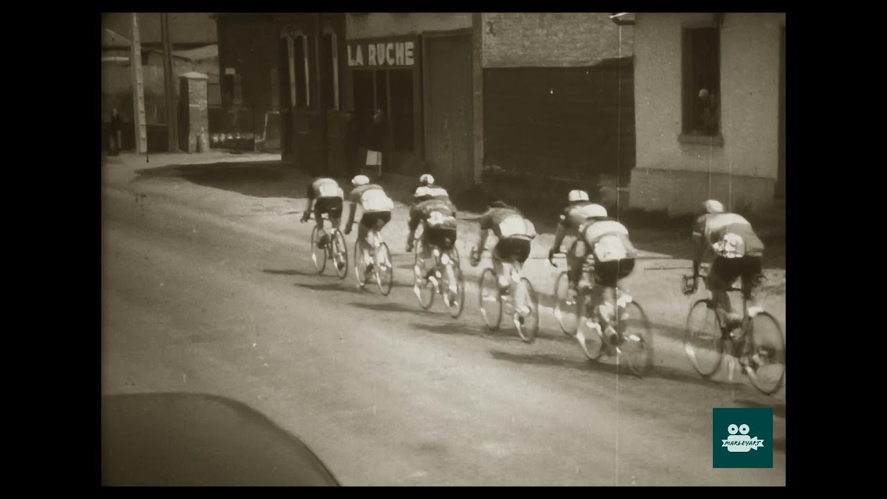Wielrennen Paris-Roubaix 1954 52 edition Dutch spoken oude sportbeelden