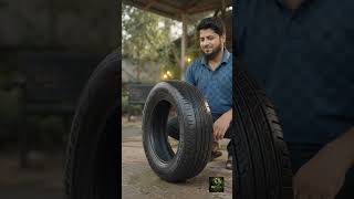 Old Tire to Luxury Infinity Mirror Table 🤯♻️ | Amazing DIY Transformation #shaorts #diyfurniture
