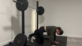 Scap sets from knees and toes with chin tuck