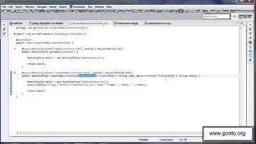 Spring MVC Tutorials 10 - Handling an HTML form using @RequestParam annotation