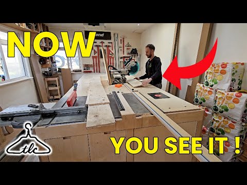 SPACE SAVING Mitre Saw Station (Hint: Scissor Lift)