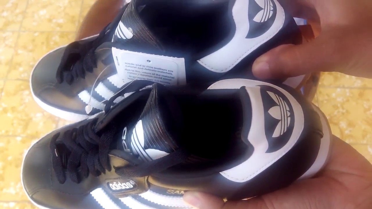  Sepatu  Sneakers Adidas  Samba  Super Black Run White 019099 