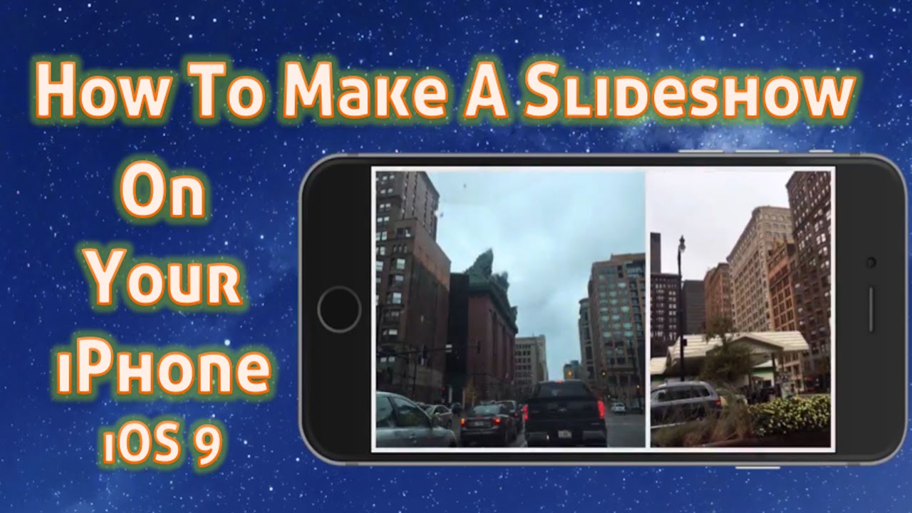 How To Make A Slideshow On Iphone With Music Youtube