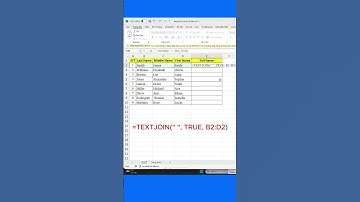Combine Multiple Cells in Excel with TEXTJOIN! 🔗
