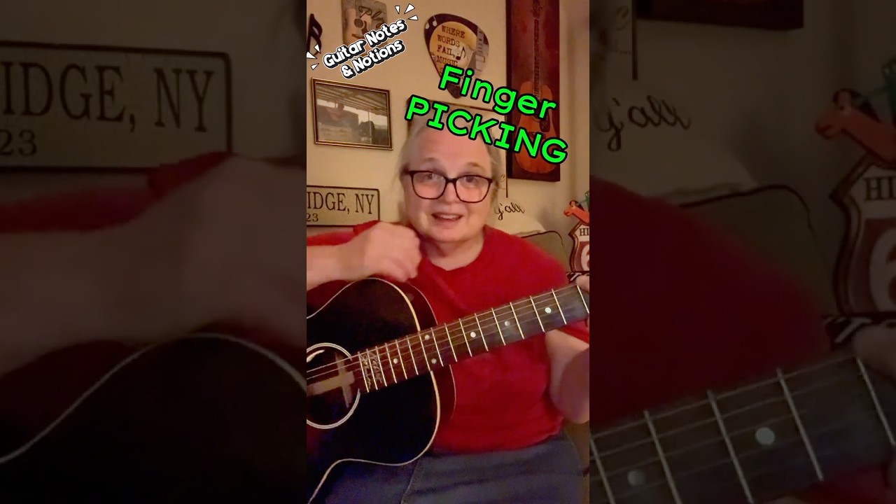 3 Minute Lesson ** Finger Style Exercise  #guitarlesson Guitar