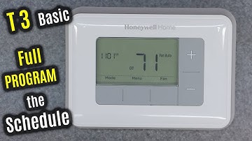 7-DAY Programming | HEAT & Cool SCHEDULE | HONEYWELL Home T3 | Programmable Digital Thermostat