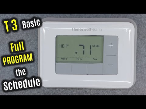 Thermostat programmable d'ambiance filaire HONEYWELL HOME T3