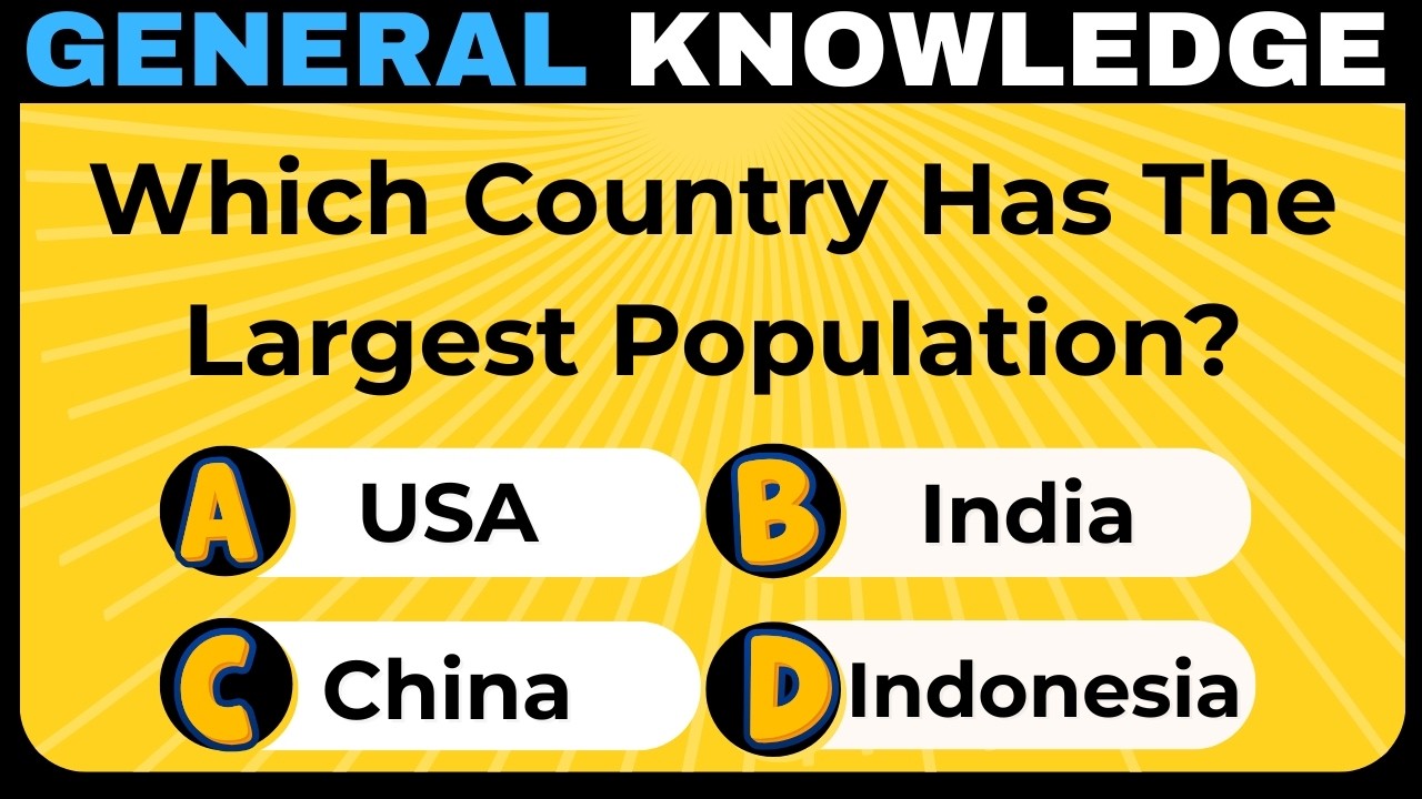 30 вопросов по общим знаниям, на которые правильно ответят только умные люди! | Викторина по общи...