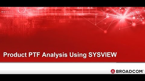 Product PTF Analysis Using SYSVIEW