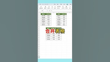 合并表格 合并两个表格的方法！#excel #wps #办公技巧 #文员 #0基础学电脑