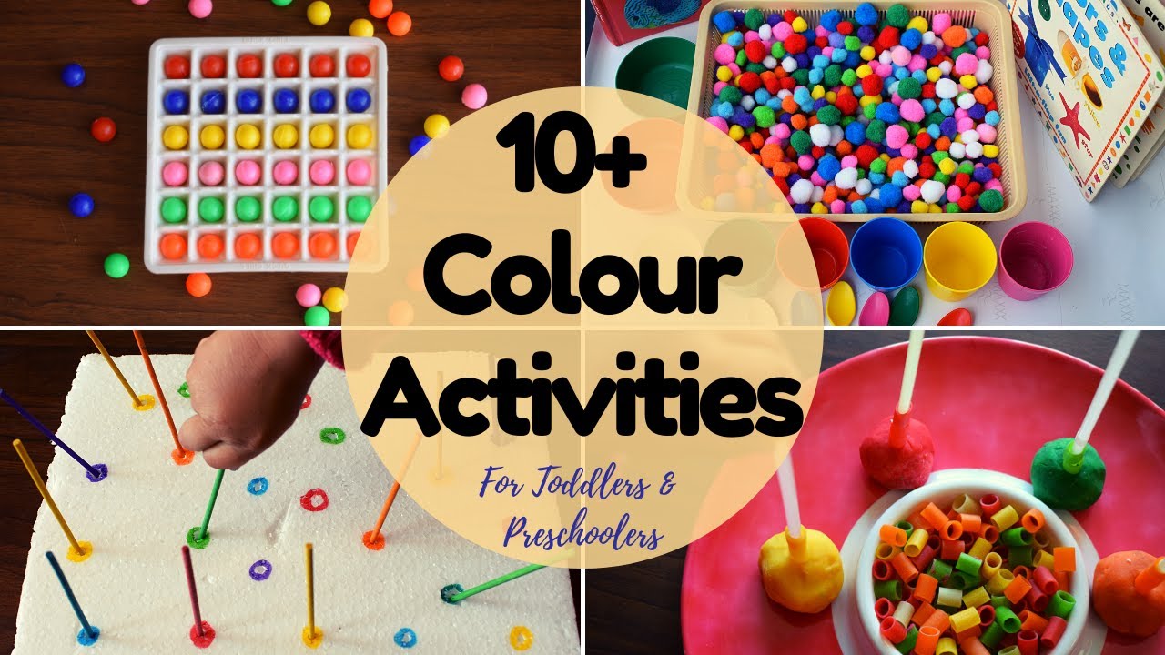 Toddler Color Learning Activity Ideas| Color Recognition Activities For Kids  (2-4 Year Olds) - Youtube