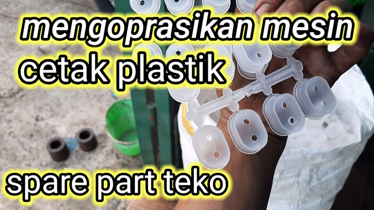 Mesin cetak plastik  manual hydraulic cetak  spare part 