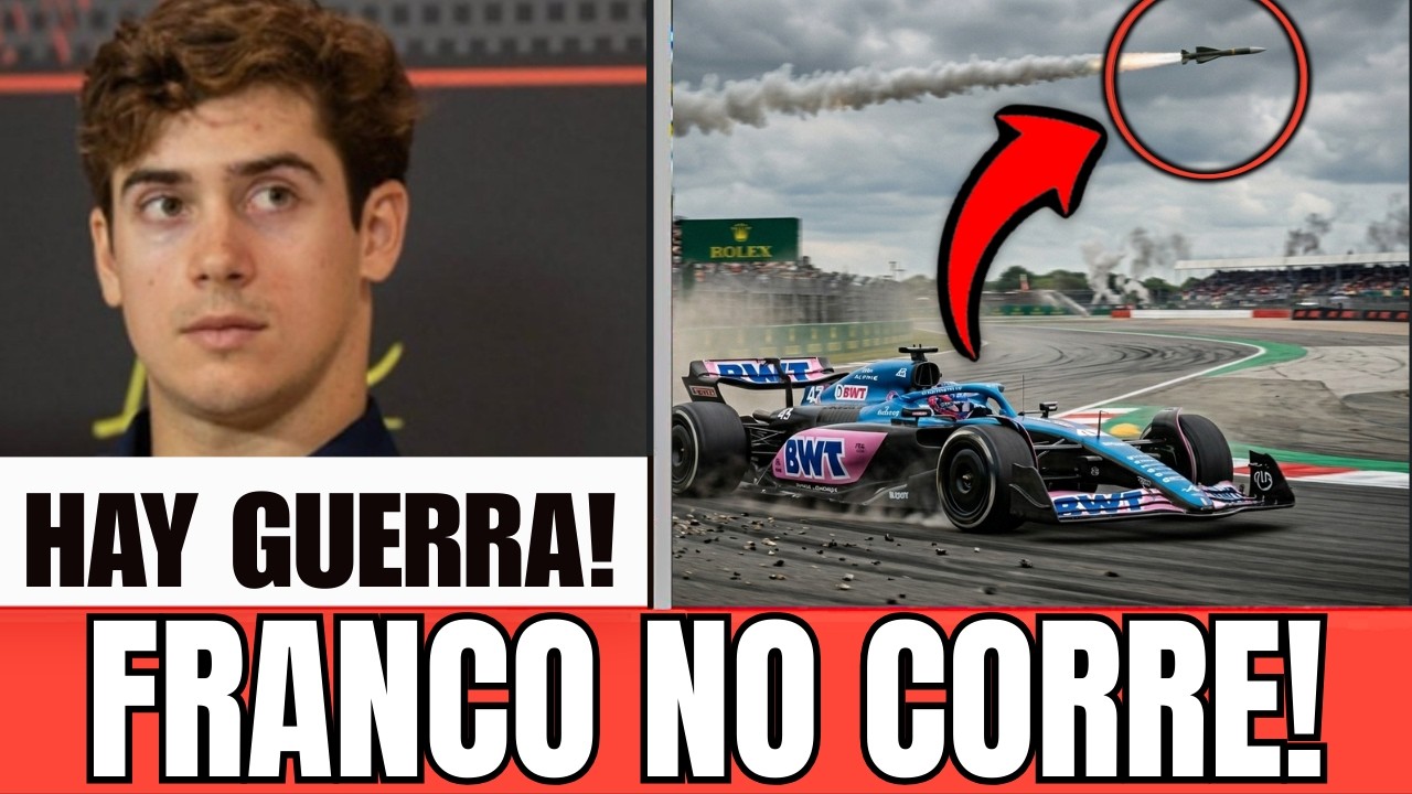 Franco Colapinto NO CORRERÁ y la F1 esta en Problemas por Conflictos de Guerra