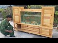 Amazing Design Ideas Unique Woodworking Projects Never Seen - Build Cabinet Combined With Fish Tank