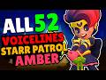All 52 Starr Patrol Amber Void Amber Voicelines New Legendary Skin Brawlstars 