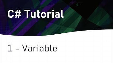 C# Tutorial 1: Variables