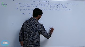 Binomial Theorem for positive integral index || Problem || Disk Telangana