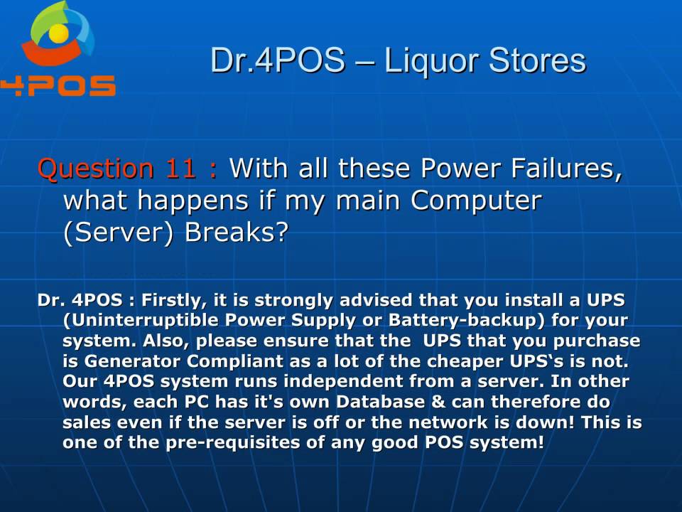 Dr 4POS answers your questions for your Bottle (Liquor) Store YouTube