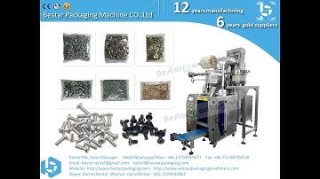Screws pouch packing machine with weighing and counting function