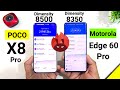 POCO X8 Pro vs MOTO Edge 60 Pro ANTUTU 🚀🚀🔥🔥🔥 #pocox7pro #motoedge60pro 