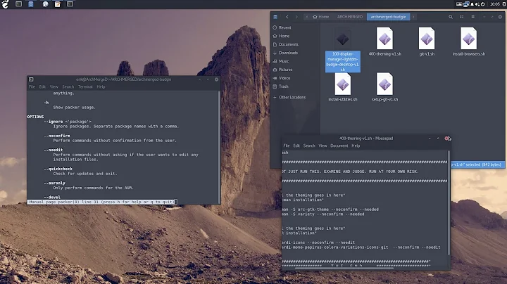 ArchMerge : 43 how to install variety, themes, icons and cursors