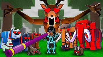 Using The ADMIN TAMING FLUTE To Tame Every Animal in 99 Nights in the Forest!