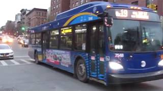 NYCT Bus: Bx19 Route 40-Footer Action in Harlem