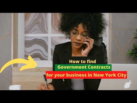 How to find government contracts for your business in New York City