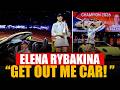 “GET OUT ME CAR!!!” 😂 Elena Rybakina BREAKS CHARACTER in Viral Porsche Moment!