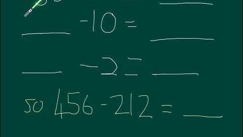 Subtraction: using the split strategy