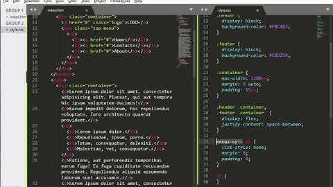 CSS - селекторы отношений и вариант их применения в меню
