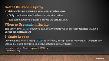 Should I Use static for Spring Singleton Beans? Understanding Best Practices