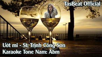 Karaoke Ướt Mi - Tone Nam | TAS BEAT